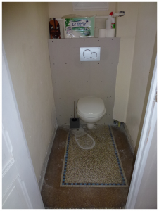 WC en cours de travaux