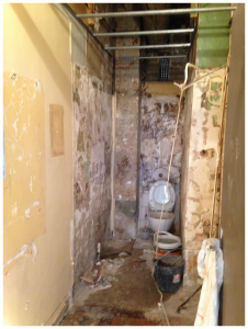 WC en cours de travaux